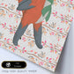 Poster de animales con fondos coloridos. Lámina Papa Zorro paseando, con ilustraciones de animales.-Artwork-Nacnic-Nacnic Estudio SL