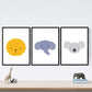 Poster de Animales dulces. Lámina de animales para niños.-Artwork-Nacnic-Nacnic Estudio SL