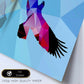 Poster de animales geométricos con fondos a color. Lámina Aguila, ilustrada con formas geométricas, y con un colorido fondo.-Artwork-Nacnic-Nacnic Estudio SL