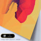 Poster de animales geométricos con fondos a color. Lámina Bufalo, ilustrada con formas geométricas, y con un colorido fondo.-Artwork-Nacnic-Nacnic Estudio SL