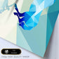 Poster de animales geométricos con fondos a color. Lámina Caballo 2, ilustrada con formas geométricas, y con un colorido fondo.-Artwork-Nacnic-Nacnic Estudio SL