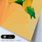 Poster de animales geométricos con fondos a color. Lámina Lobo, ilustrada con formas geométricas, y con un colorido fondo.-Artwork-Nacnic-Nacnic Estudio SL