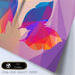 Poster de animales geométricos con fondos a color. Lámina Mariposa, ilustrada con formas geométricas, y con un colorido fondo.-Artwork-Nacnic-Nacnic Estudio SL