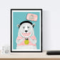 Poster de Animales modernos color. Lámina de animales con diseño nordico.-Artwork-Nacnic-Nacnic Estudio SL