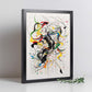 Póster Abstracto de Árbol con Líneas Curvas de Wu Gu