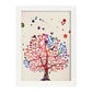 Poster de Árbol con diseño acuarela. Mix de láminas con estilo acuarela-Artwork-Nacnic-A3-Marco Blanco-Nacnic Estudio SL