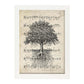 Poster de Arbol de la vida sobre partitura. Láminas de imágenes con partituras. Diseño de música para el hogar.-Artwork-Nacnic-Nacnic Estudio SL