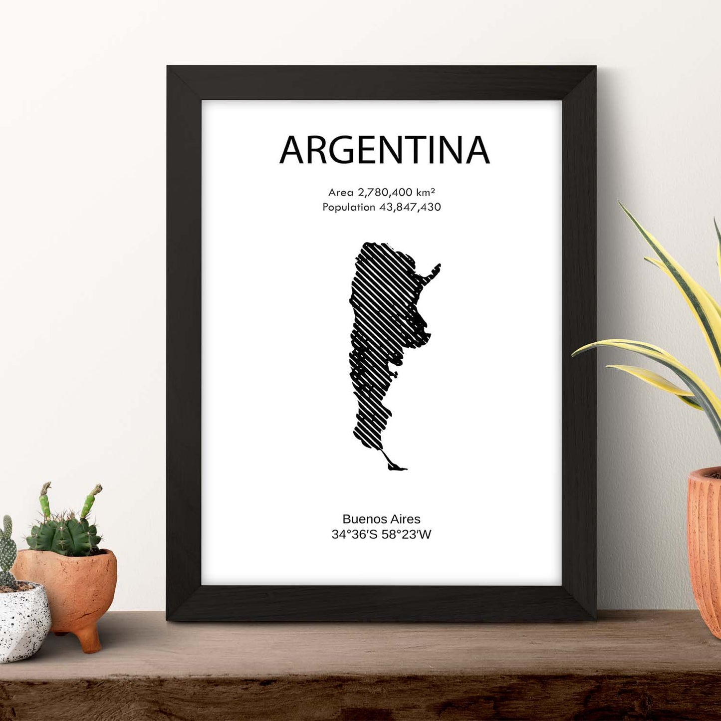 Poster de Argentina. Láminas de paises y continentes del mundo.-Artwork-Nacnic-Nacnic Estudio SL