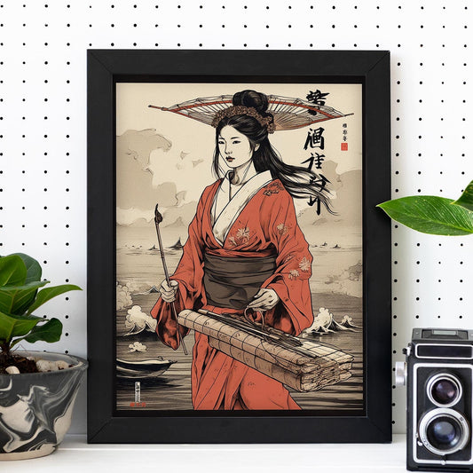 Poster de arte pirata por Michaeld estilo japonés