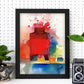 Póster Impresionista Vibrante de Tinta, Acuarela y Óleo I