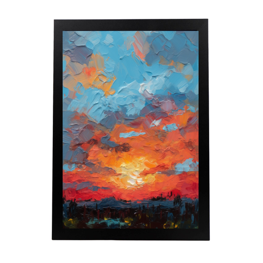 Póster Atardecer Estilizado