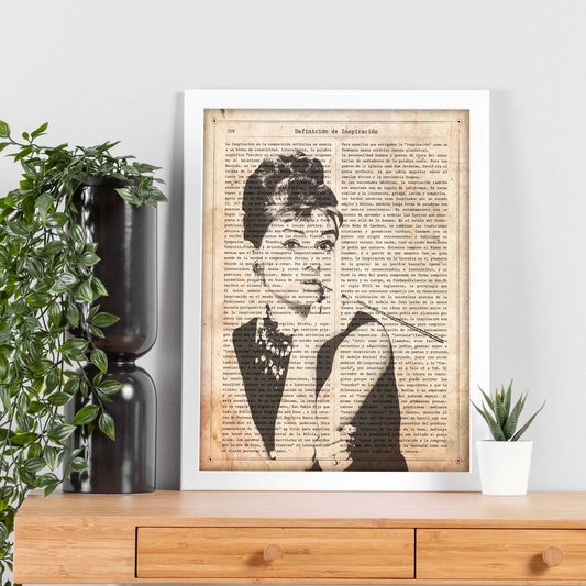 Poster de Audrey Hepburn. Láminas de personajes importantes. Posters de músicos, actores, inventores, exploradores, ...-Artwork-Nacnic-Nacnic Estudio SL
