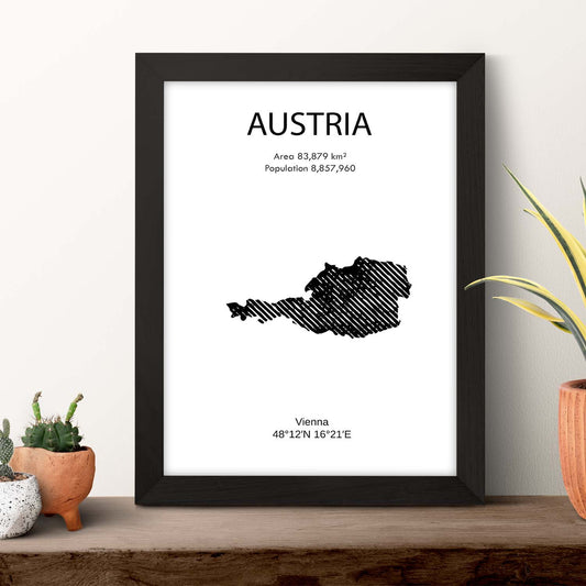 Poster de Austria. Láminas de paises y continentes del mundo.-Artwork-Nacnic-Nacnic Estudio SL