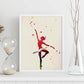 Poster de Bailarina de ballet con diseño acuarela. Mix de láminas con estilo acuarela-Artwork-Nacnic-Nacnic Estudio SL
