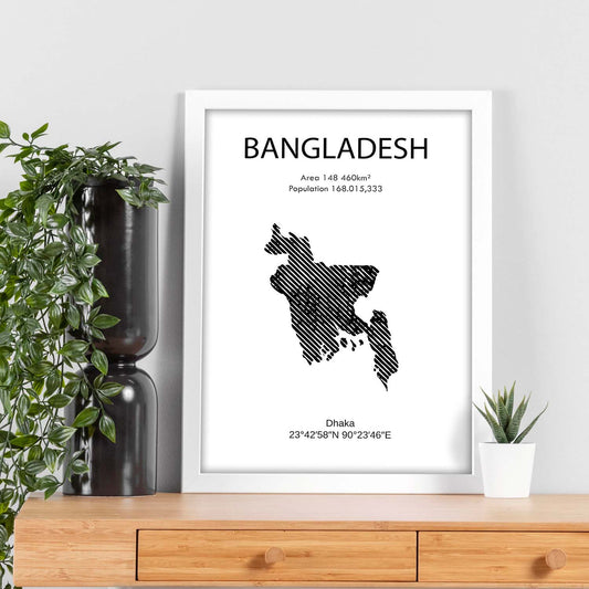 Poster de Bangladesh. Láminas de paises y continentes del mundo.-Artwork-Nacnic-Nacnic Estudio SL