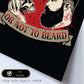 Poster de Barba o no barba. Lámina decorativa de diseño.-Artwork-Nacnic-Nacnic Estudio SL