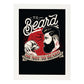 Poster de Barba o no barba. Lámina decorativa de diseño.-Artwork-Nacnic-A3-Marco Blanco-Nacnic Estudio SL