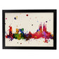 Poster de Barcelona. Láminas e ilustraciones de ciudades, comunidades, y mapas de España.-Artwork-Nacnic-A4-Marco Negro-Nacnic Estudio SL