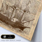 Poster de Barco antiguo con brujula. Láminas de vehículos con definiciones. Ilustraciones vintage de coches, motos, aviones, -Artwork-Nacnic-Nacnic Estudio SL