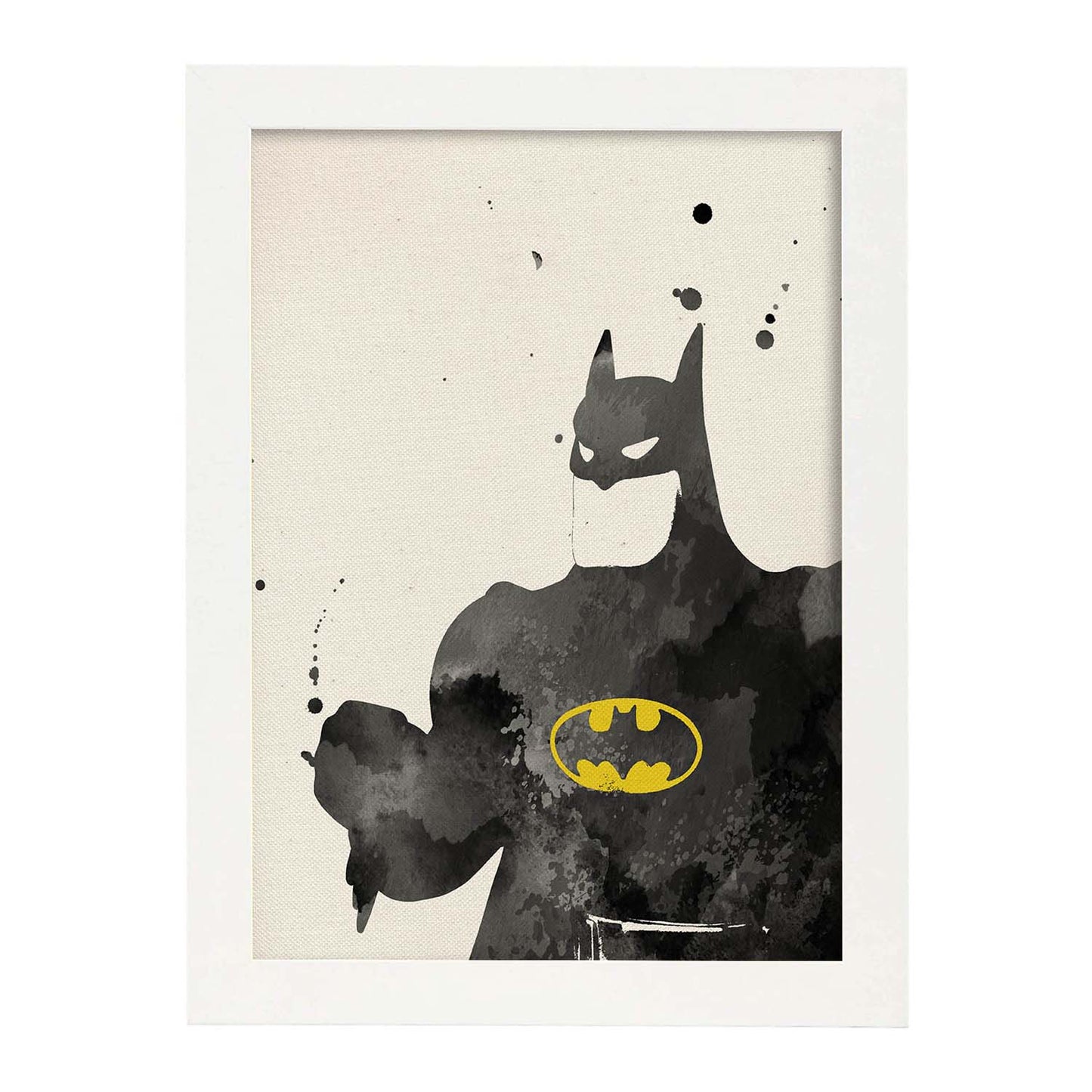 Poster de Batman 2. Láminas de cine, películas, y actores. Posters de películas antiguas con estilo acuarela.-Artwork-Nacnic-A3-Marco Blanco-Nacnic Estudio SL