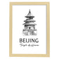Poster de Beijing - Templo del cielo. Láminas con monumentos de ciudades.-Artwork-Nacnic-A3-Marco Madera clara-Nacnic Estudio SL
