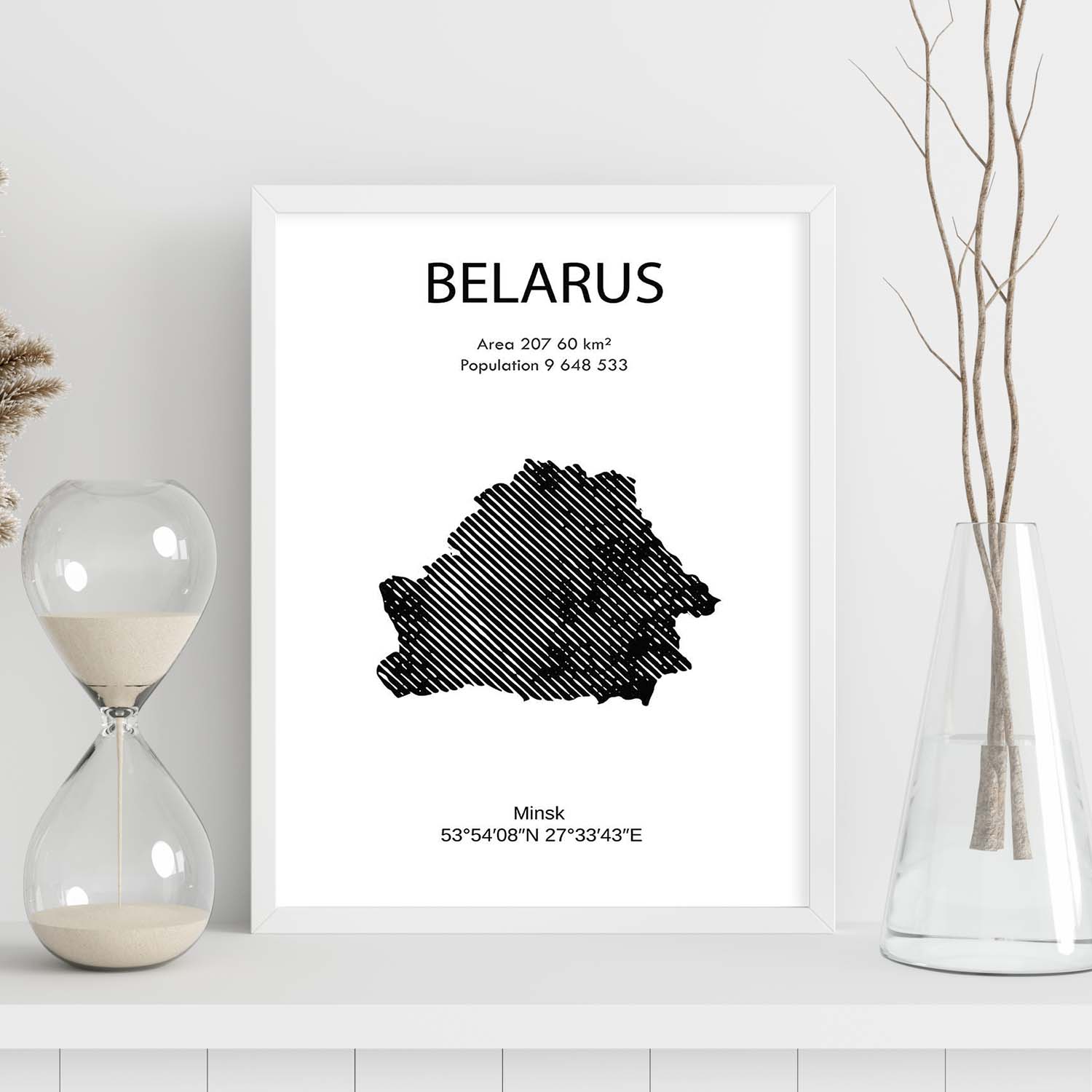 Poster de Belarus. Láminas de paises y continentes del mundo.-Artwork-Nacnic-Nacnic Estudio SL