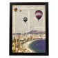 Poster de Benidorm. Láminas de ciudades españolas con definiciones. Decoración de interiores para españoles.-Artwork-Nacnic-A4-Marco Negro-Nacnic Estudio SL