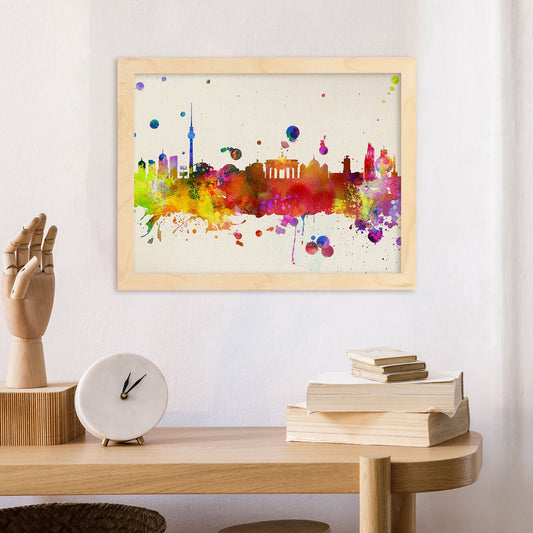 Poster de Berlin. Láminas e ilustraciones de ciudades, comunidades, y mapas de España.-Artwork-Nacnic-Nacnic Estudio SL