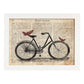 Poster de Bici con mariposas. Láminas de bicicletas definiciones.-Artwork-Nacnic-A3-Marco Blanco-Nacnic Estudio SL