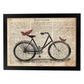 Poster de Bici con mariposas. Láminas de bicicletas definiciones.-Artwork-Nacnic-A3-Marco Negro-Nacnic Estudio SL