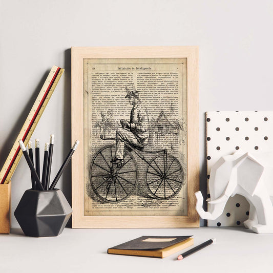 Poster de Bici Vintage. Láminas de bicicletas definiciones.-Artwork-Nacnic-Nacnic Estudio SL