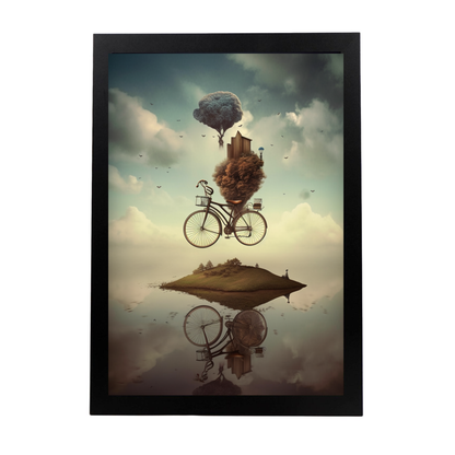 Póster de Bicicleta Surrealista: Explorando lo Irreal