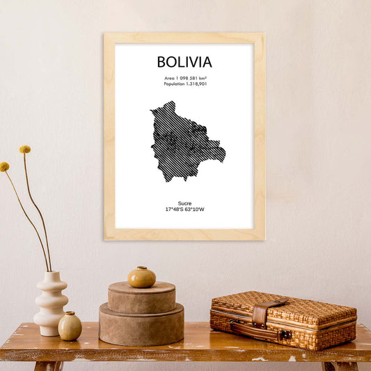 Poster de Bolivia. Láminas de paises y continentes del mundo.-Artwork-Nacnic-Nacnic Estudio SL