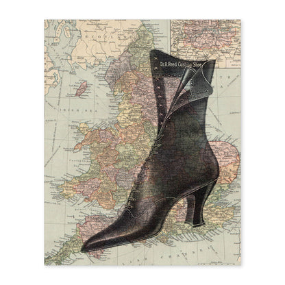 Poster de Bota sobre Inglaterra. Láminas de mapas del mundo. Decoración con mapas e imágenes vintage.-Artwork-Nacnic-A4-Sin marco-Nacnic Estudio SL