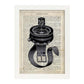 Poster de Brújula de agua. Láminas vintage con definiciones. Diseño de interiores.-Artwork-Nacnic-A4-Marco Blanco-Nacnic Estudio SL