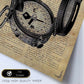 Poster de Brújula. Láminas vintage con definiciones. Diseño de interiores.-Artwork-Nacnic-Nacnic Estudio SL