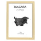 Poster de Bulgaria. Láminas de paises y continentes del mundo.-Artwork-Nacnic-A4-Marco Madera clara-Nacnic Estudio SL