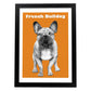 Poster de Bulldog. Lámina decorativa de perros.-Artwork-Nacnic-A3-Marco Negro-Nacnic Estudio SL