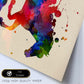 Poster de Caballo con diseño acuarela. Mix de láminas con estilo acuarela-Artwork-Nacnic-Nacnic Estudio SL