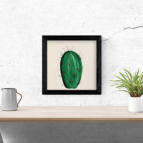 Poster de cactus dibujado. Lámina de Cactus del desierto-Artwork-Nacnic-Nacnic Estudio SL