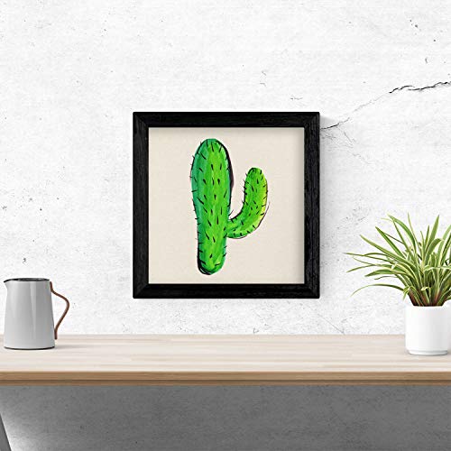 Poster de cactus dibujado. Lámina de Cactus divertido-Artwork-Nacnic-Nacnic Estudio SL