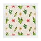 Poster de cactus dibujado. Lámina de Festival de cactus-Artwork-Nacnic-25x25 cm-Marco Blanco-Nacnic Estudio SL