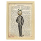 Poster de Calabaza posando. Láminas de frutas y verduras con definiciones. Ilustraciones de alimentacion vegetariana.-Artwork-Nacnic-A4-Marco Madera clara-Nacnic Estudio SL