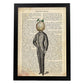 Poster de Calabaza posando. Láminas de frutas y verduras con definiciones. Ilustraciones de alimentacion vegetariana.-Artwork-Nacnic-A4-Marco Negro-Nacnic Estudio SL