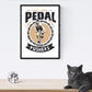 Poster de Calavera, bici chica. Lámina decorativa de diseño.-Artwork-Nacnic-Nacnic Estudio SL
