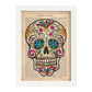 Poster de Calavera mexicana colores. Láminas de calaveras. Decoración de hogar.-Artwork-Nacnic-Nacnic Estudio SL