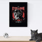 Poster de Calaveras y cascos moto. Lámina decorativa de diseño.-Artwork-Nacnic-Nacnic Estudio SL