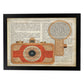 Poster de Camara 80. Láminas de cámaras de fotos antiguas. Decoración de fotografía.-Artwork-Nacnic-A4-Marco Negro-Nacnic Estudio SL