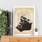 Poster de Camara Agfa corazon. Láminas de cámaras de fotos antiguas. Decoración de fotografía.-Artwork-Nacnic-Nacnic Estudio SL