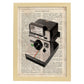 Poster de Camara Polaroid. Láminas de cámaras de fotos antiguas. Decoración de fotografía.-Artwork-Nacnic-A3-Marco Madera clara-Nacnic Estudio SL